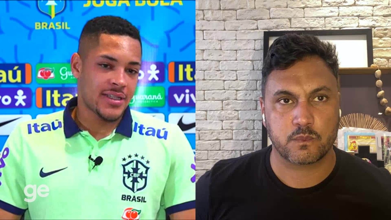 Vitor Roque fala sobre campanha do Brasil no Sul-americano Sub-20