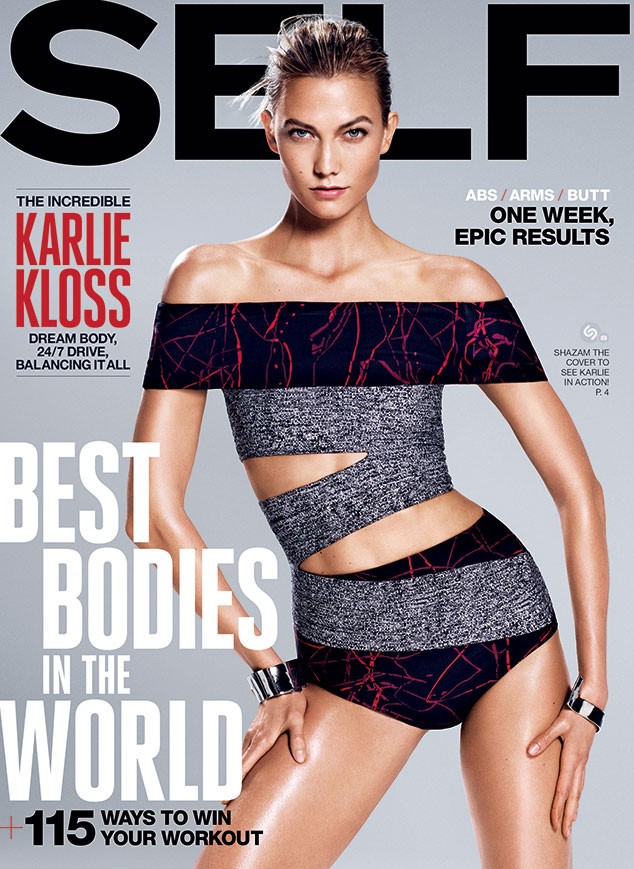  Karlie Kloss na capa da revista Self (Foto: Reprodução)