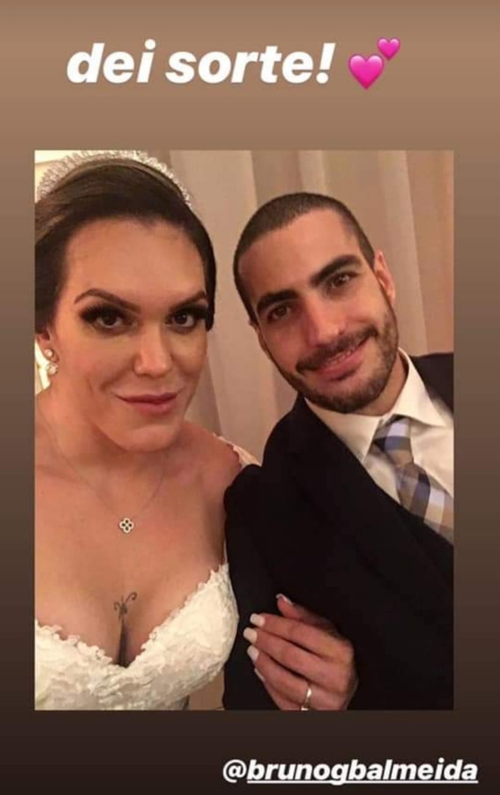Gabi Garcia e Bruno Almeida — Foto: rep/ Facebook