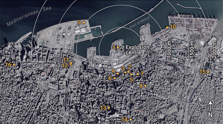 Explosão em Beirute foi uma das não nucleares mais fortes da história (Foto: Shock Waves)