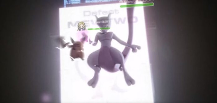 Mewtwo aparece no primeiro trailer de Pokémon Go (Foto: Divulgação/Niantic)