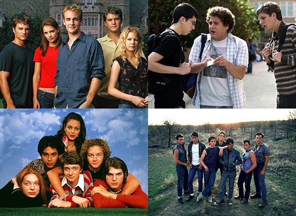 ‘Dawson’s Creek’ (1998–2003), ‘That '70s Show’ (1998–2006), ‘Superbad: É Hoje’ (2007), ‘Vidas Sem Rumo’ (1983) (Foto: Divulgação)