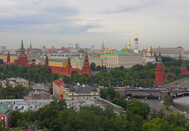 Kremlin de Moscou e Praça Vermelha, na Rússia (Foto: A.Savin/WikiCommons)