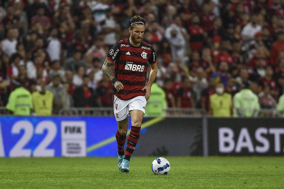 Léo Pereira em Flamengo x Corinthians — Foto: Marcelo Cortes/Flamengo 