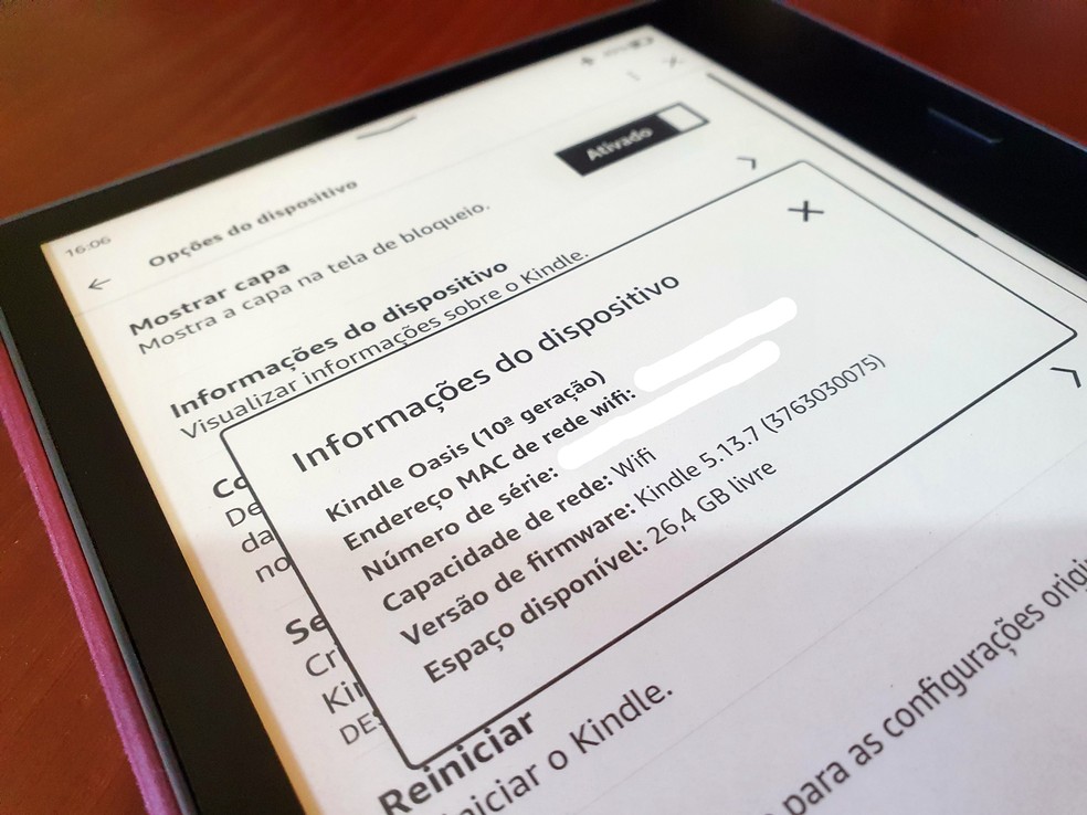 Funções novas introduzidas pelas atualizações da Amazon também estão chegando ao Kindle de 2016 — Foto: Filipe Garrett/TechTudo