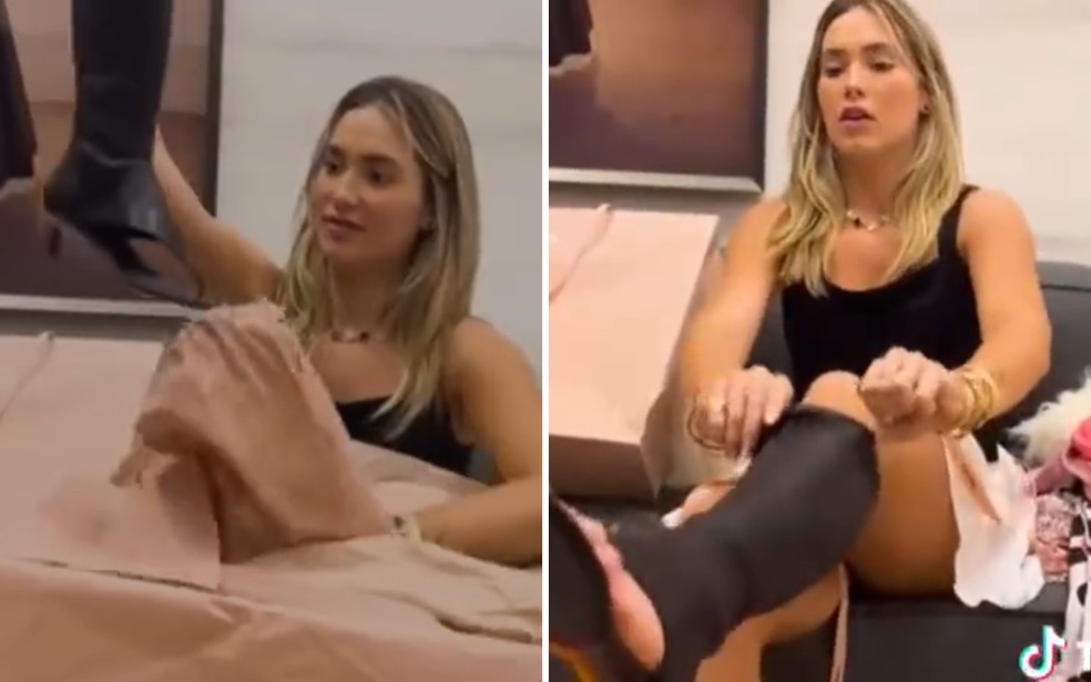 Bota de dedo: Virginia ganha calado de R$ 12 mil da sogra   Foto: Reproduo/Redes sociais