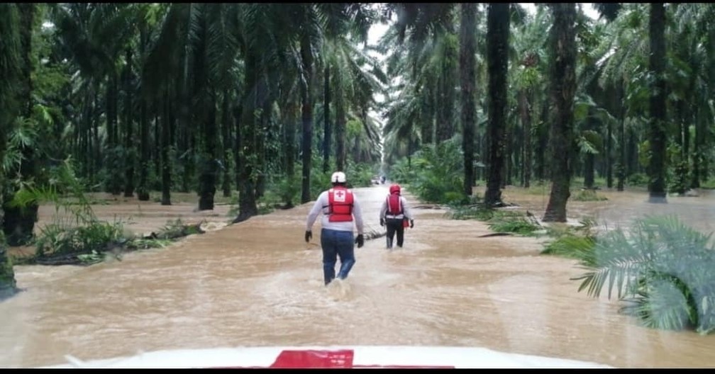 Tempestade tropical ETA matou cerca de 100 pessoas na Guatemala até este 6 de novembro. — Foto: Cruz Vermelha