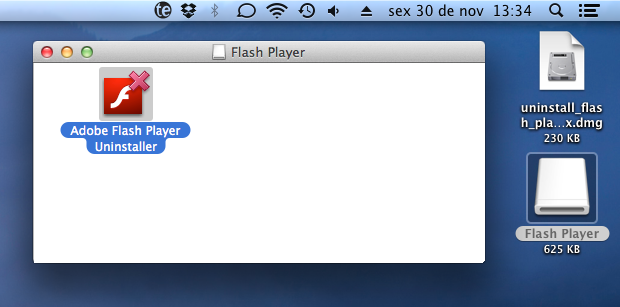 uninstall adobe flash player on mac os x