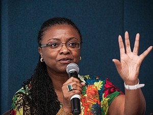 Nilma Lino Gomes fala durante audiência pública na Universidade de Brasília, em julho de 2013 (Foto:  Emília Silberstein/UnB Agência)