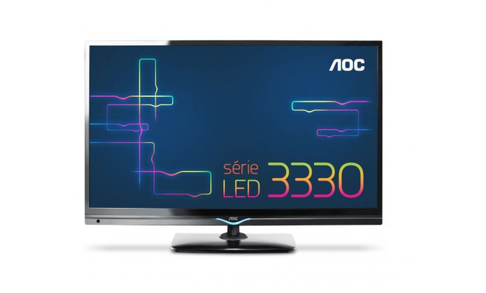 TV AOC LED LE32D3330 tem Receptor Digital Integrado (Foto: Divulgação/AOC)