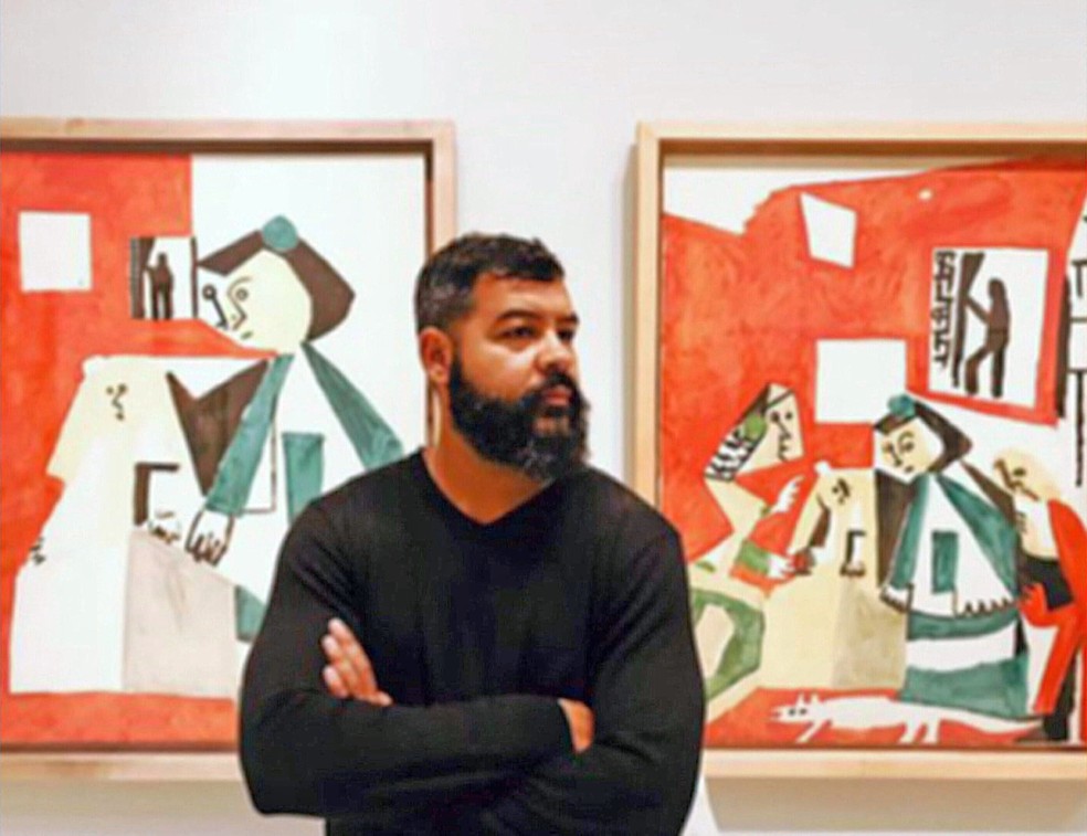 O cinegrafista Thiago Leonel Fernandes da Motta — Foto: Reprodução/TV Globo