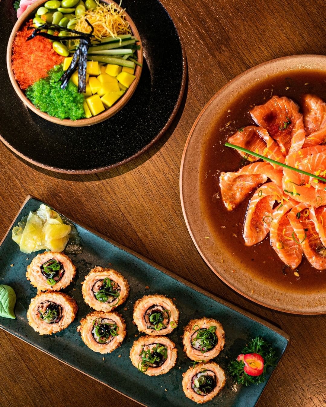 Algumas das opções de pratos servidas no Manihi Sushi (Foto: Reprodução/Instagram)