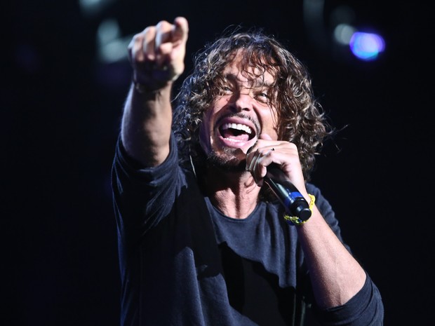 Vocalista Chris Cornell, do Soundgarden, durante show da banda no Loolapalooza (Foto: Raul Zito/G1)