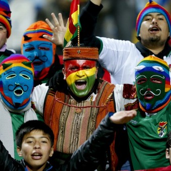 Torcida, México x Bolívia Copa América (Foto: Agência EFE)