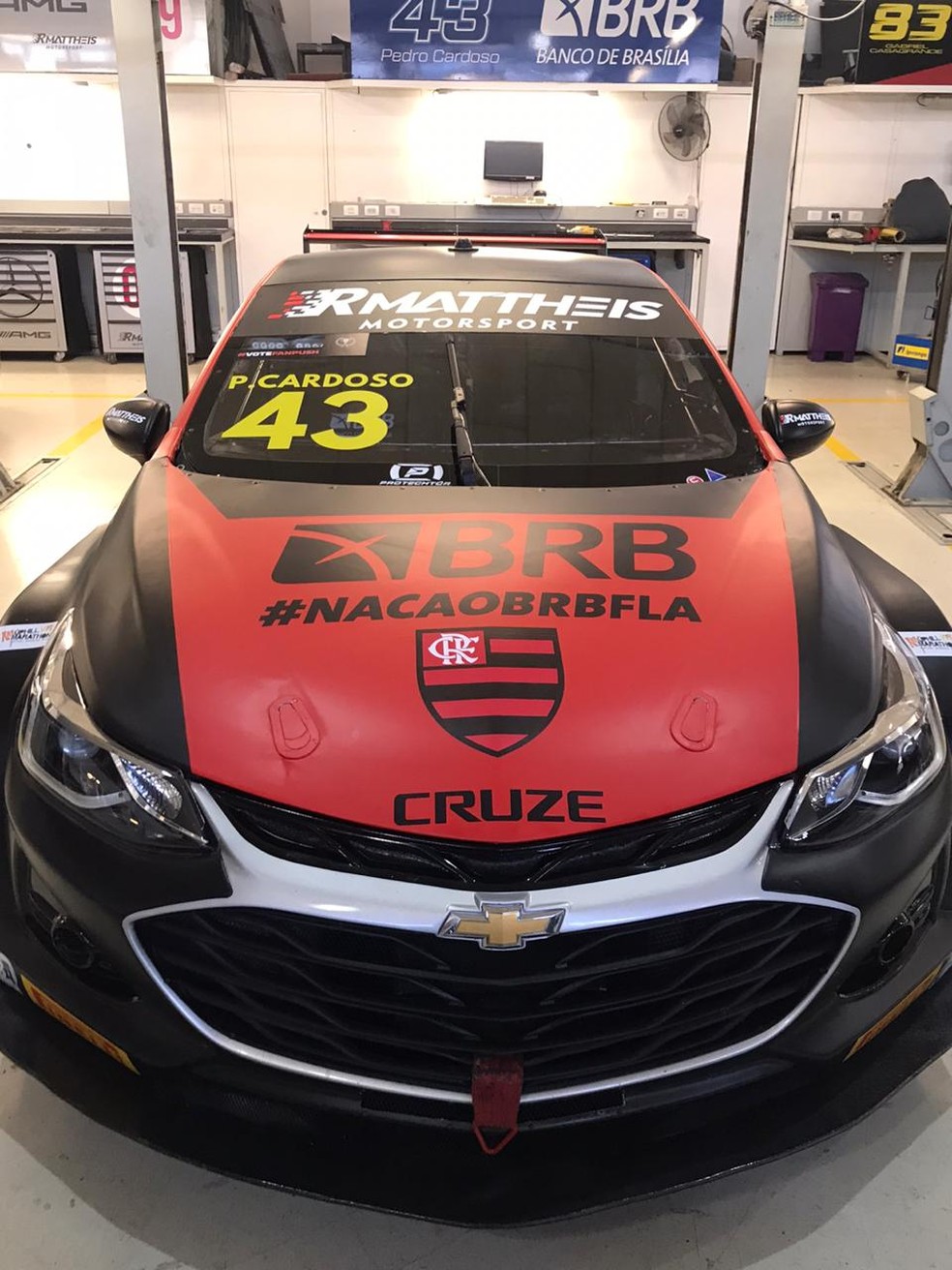Pedro Cardoso pilotará carro com as cores do Flamengo na Corrida do Milhão da Stock Car — Foto: Divulgação