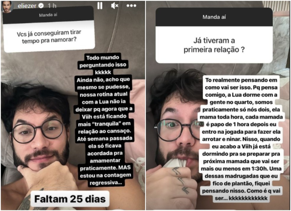 Postagens de Eliezer — Foto: Instagram