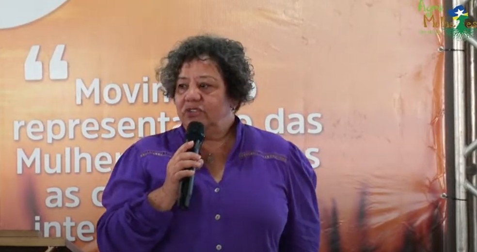 Palestra da Sônia Bonato durante o 2º Agro Mulheres Rondônia — Foto: Reprodução