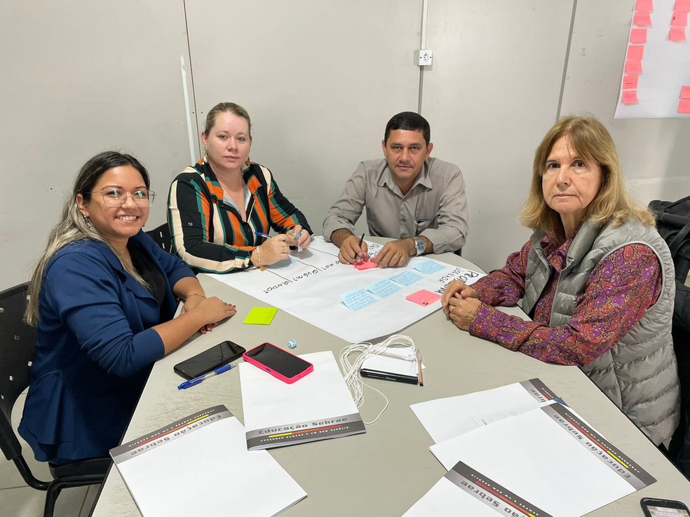 Gestores de Bela Vista se dividiram em equipes para elaborarem melhorias — Foto: Divulgação/Sebrae