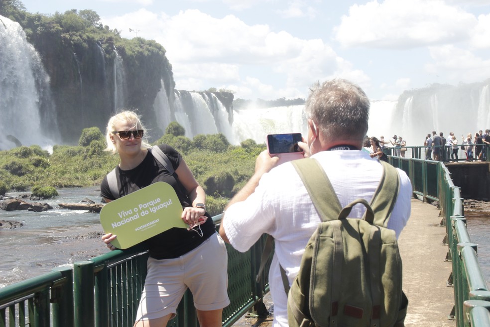 Visitação do Parque Iguaçu — Foto: PNI Acervo
