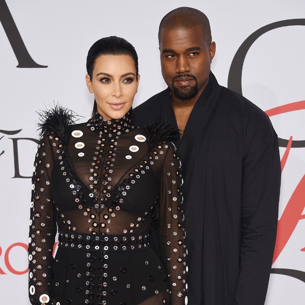 Kim Kardashian e Kanye West entregaram prêmios no CFDA Fashion Awards (Foto: Getty Images)