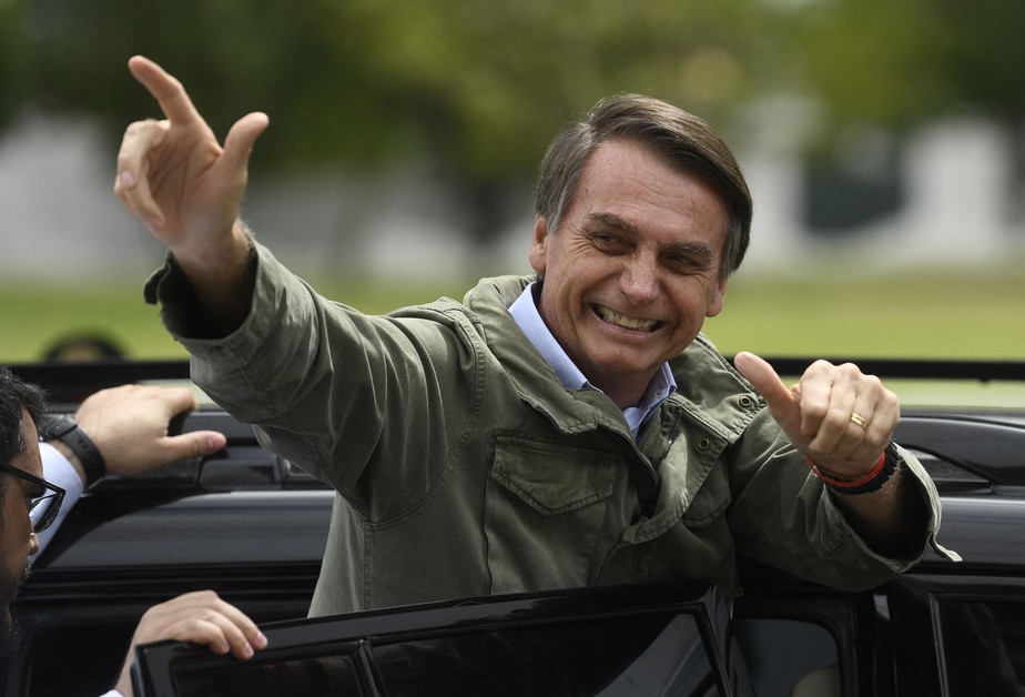 Jair Bolsonaro durante a campanha eleitoral de 2018: defendeu ‘fuzilar petralhada’ em discurso no Acre