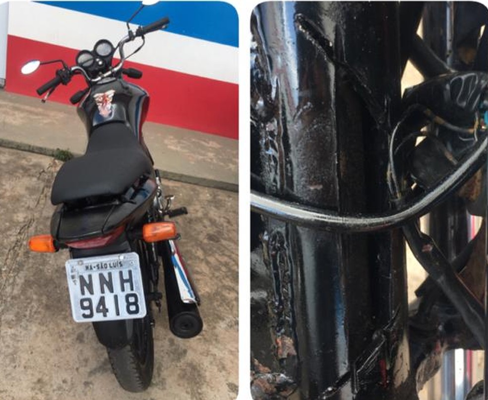 Dono de lava a jato é preso suspeito de receptar e adulterar chassis de motos em São Luís — Foto: Divulgação/Polícia Militar do Maranhão.