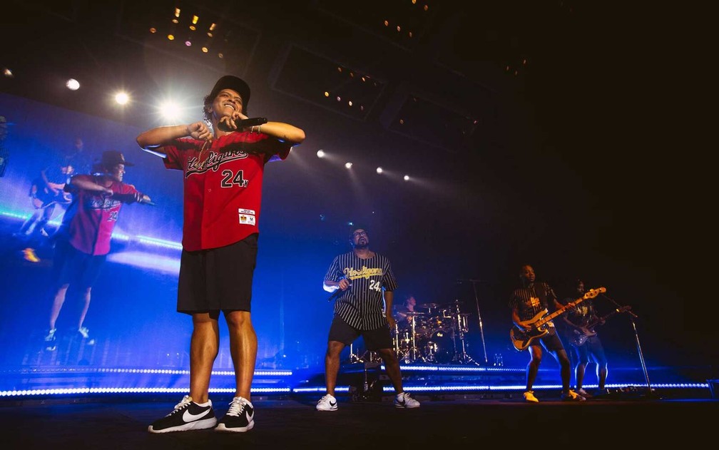 Bruno Mars canta em São Paulo (Foto: Florent Dechard/Divulgação)