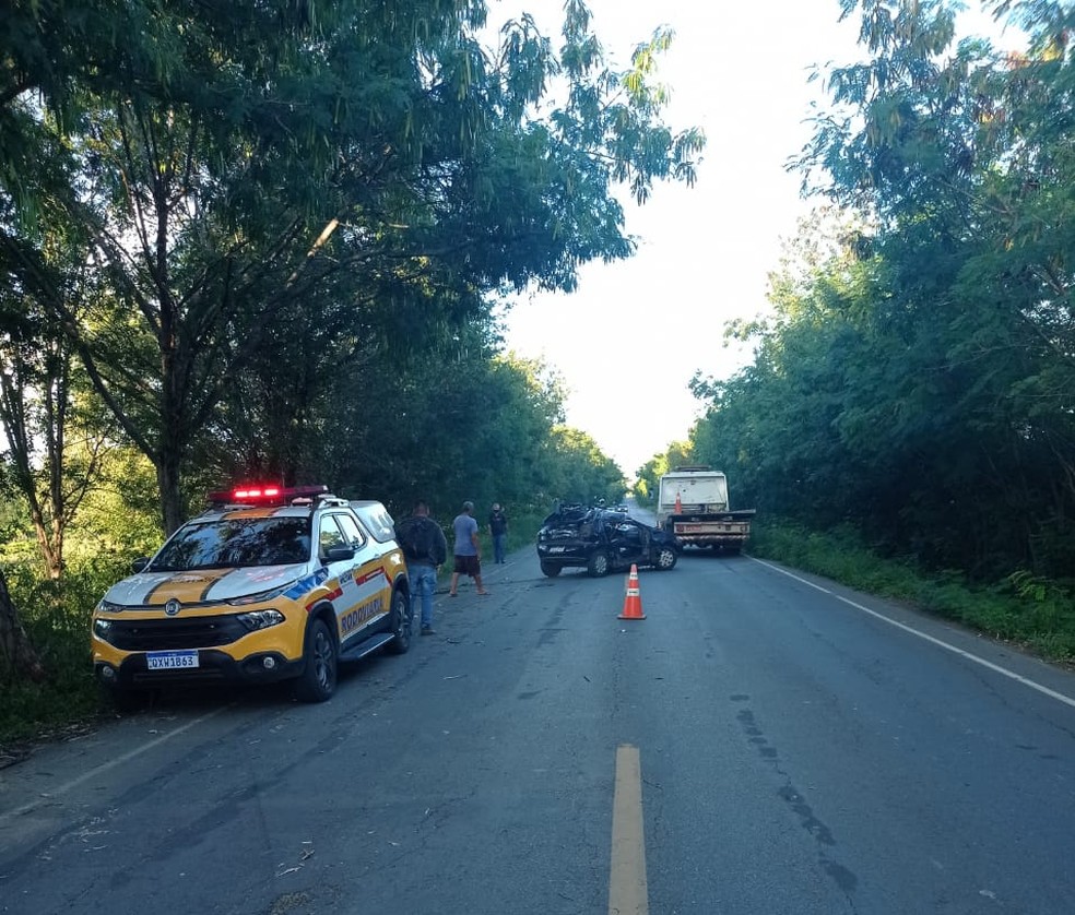 Ocorrência mobilizou Polícia Militar Rodoviária e Samu — Foto: Polícia Militar Rodoviária