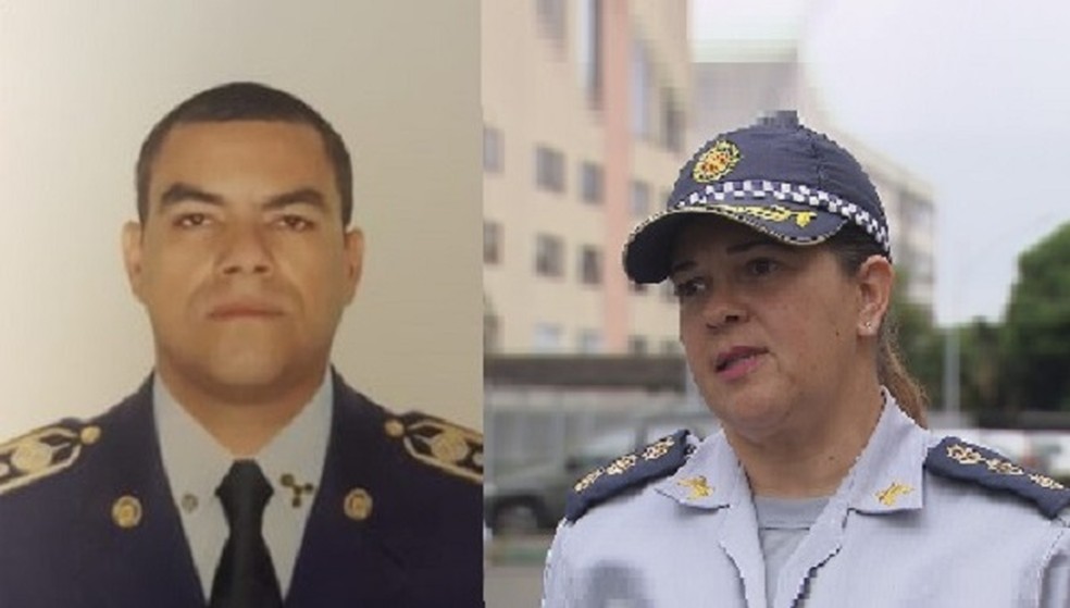 Governador Ibaneis manda exonerar comandante da PM e o chefe da Casa Militar — Foto: Casa Militar e TV Globo/Reprodução
