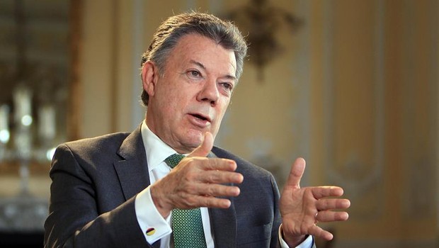 Juan Manuel Santos, presidente da Colômbia (Foto: EFE)