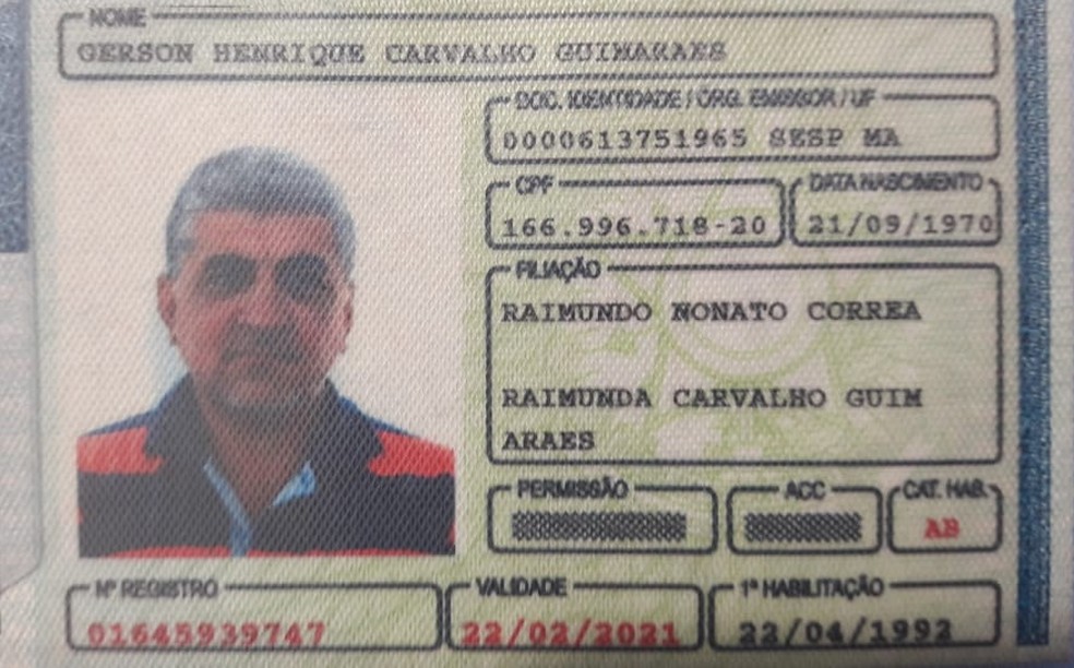 Gerson Henrique conduzia o veículo em alta velocidade em pista molhada, segundo a PRF (Foto: Divulgação/PRF)