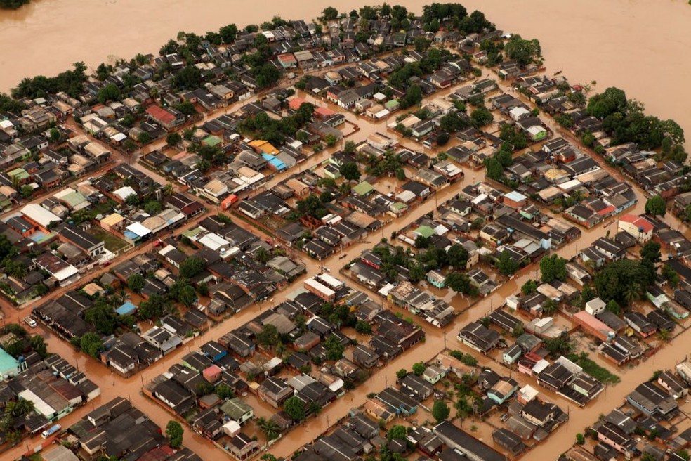 Rio Acre alcançou, em 2012, a maior cota desde 1997 — Foto: Sérgio Vale