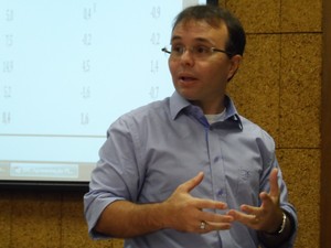André Macedo, economista do IBGE (Foto: Lilian Quaino\G1)