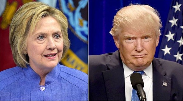 Os dois rivais candidatos à Presidência americana, Hillary Clinton e Donald Trump  (Foto: AFP)