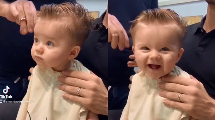 Video De Bebe Sorrindo Ao Cortar Cabelo Pela 1ª Vez Viraliza E Ganha Mais De 35 Milhoes De Visualizacoes Bauru E Marilia G1
