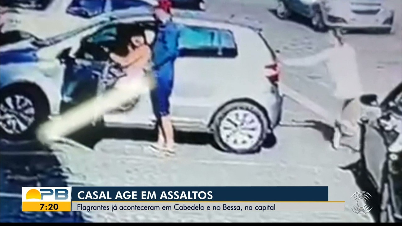 Casal é flagrado roubando no bairro do Bessa, em João Pessoa, e em Cabedelo