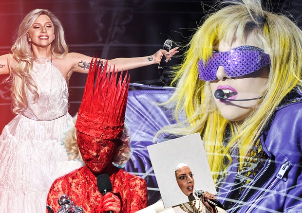 Lady Gaga em algumas de suas várias facetas (Foto: Getty Images)