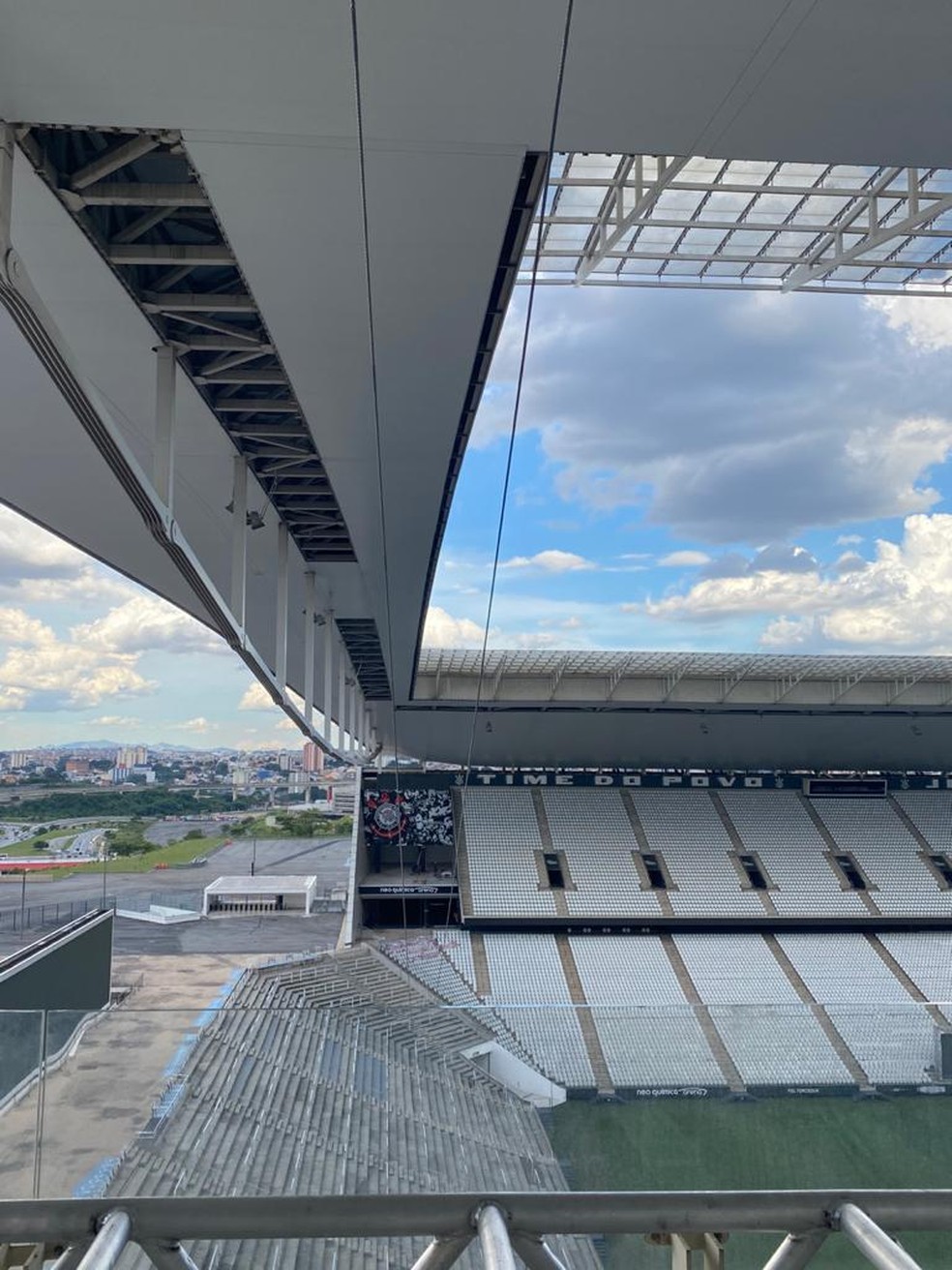 Corinthians vai inaugurar tirolesa na Arena nesta semana; veja os valores do passeio