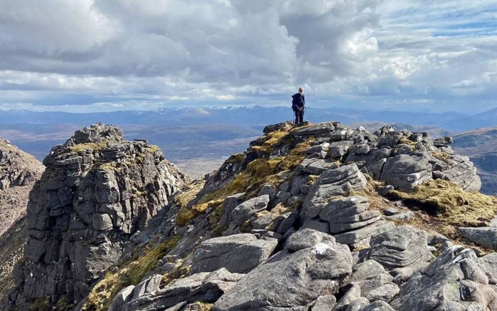 Nick Gardner em uma de suas escaladas, na Escócia — Foto: Reprodução/Instagram/Nick Gardner 