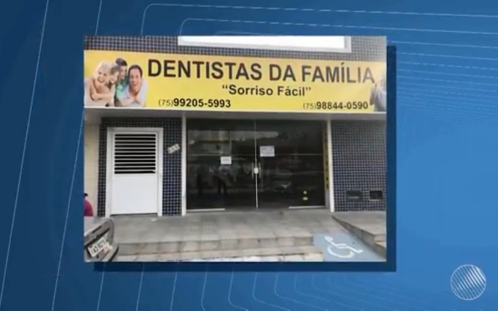 Clínica onde estudante atendia foi interditada após prisão (Foto: Reprodução/ TV São Francisco)