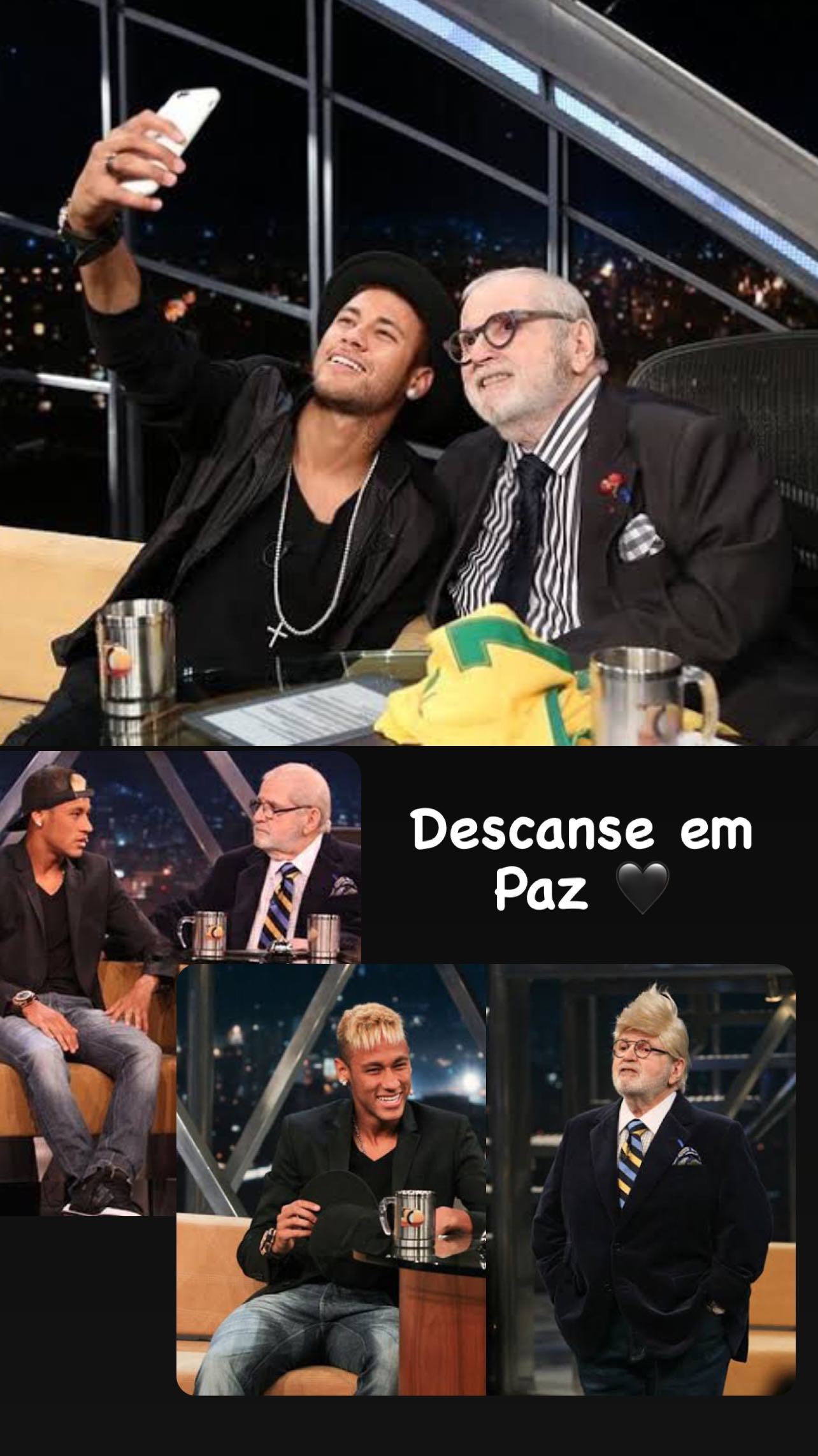 Neymar se despede de Jô Soares (Foto: Reprodução Instagram)