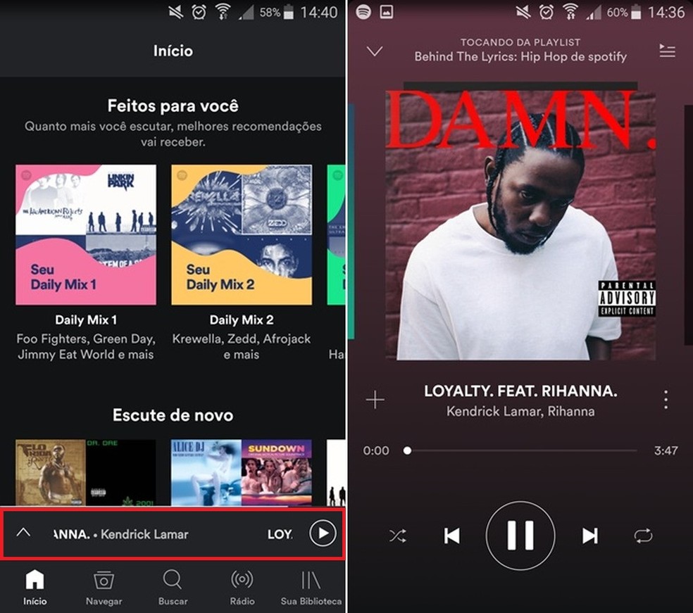 como ver letras de musicas no spotify para android players techtudo