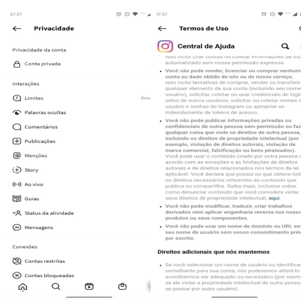 Publicar informações privadas sem autorização é crime — Foto: Reprodução/Gisele Souza