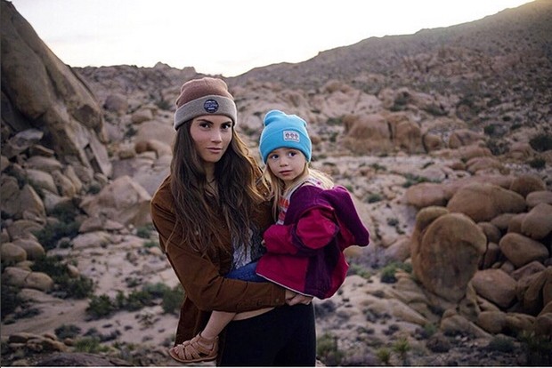 Morgan Brechler, de 25 anos, e a filha Hadlie, de 3 anos  (Foto: Instagram)