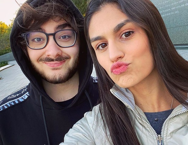 Luca Bueno e a namorada, Yasmin Vilela (Foto: Reprodução/Instagram)