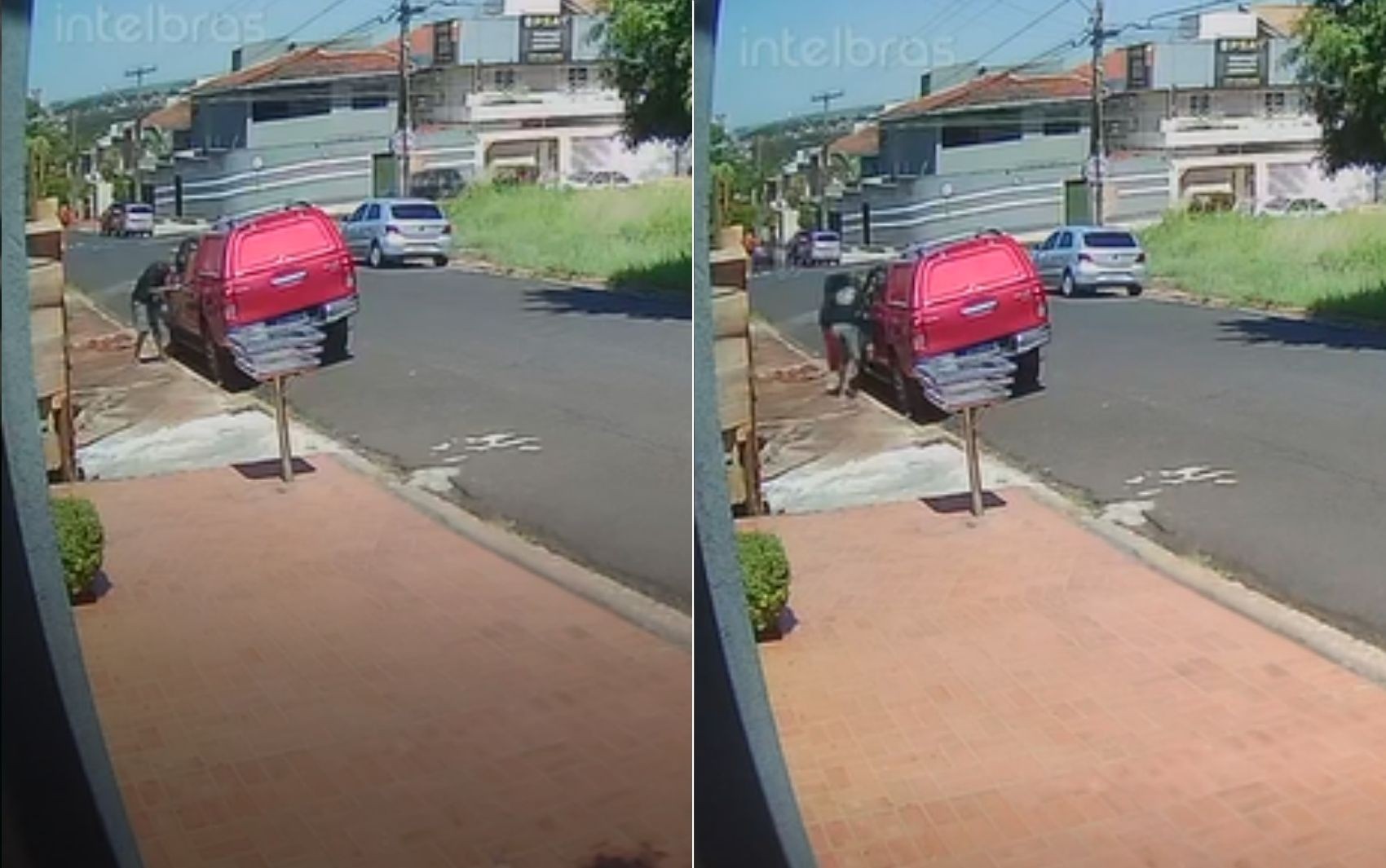 Ladrão é flagrado ao furtar caminhonete na zona Sul de Ribeirão Preto; VÍDEO 