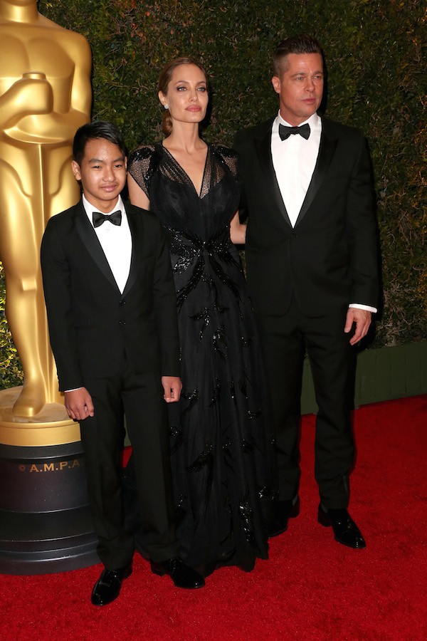 Brad Pitt, Angelina Jolie e Maddox (Foto: Getty Images)