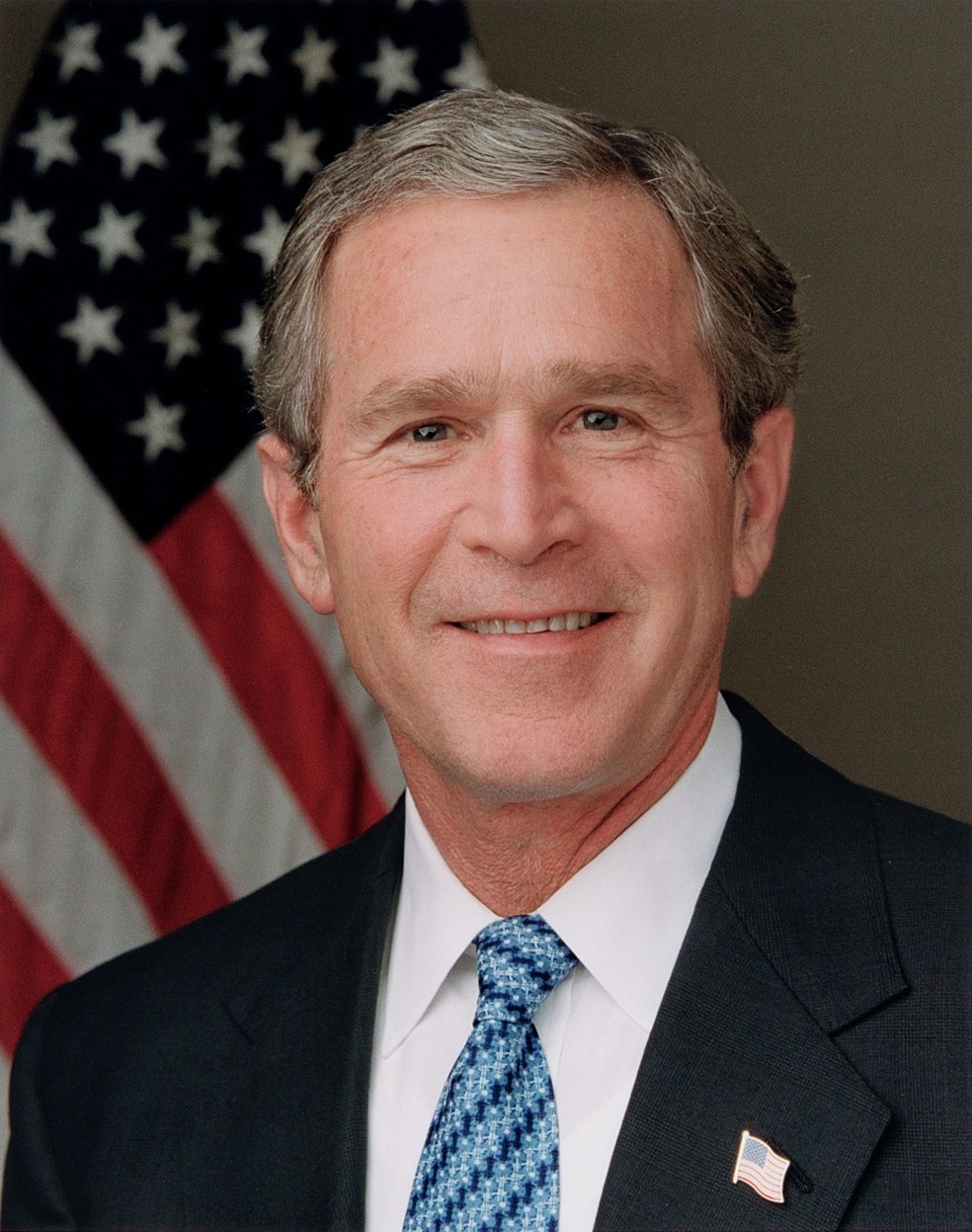 Retrato oficial de George W. Bush como presidente — Foto: Divulgação/Biblioteca do Congresso dos EUA