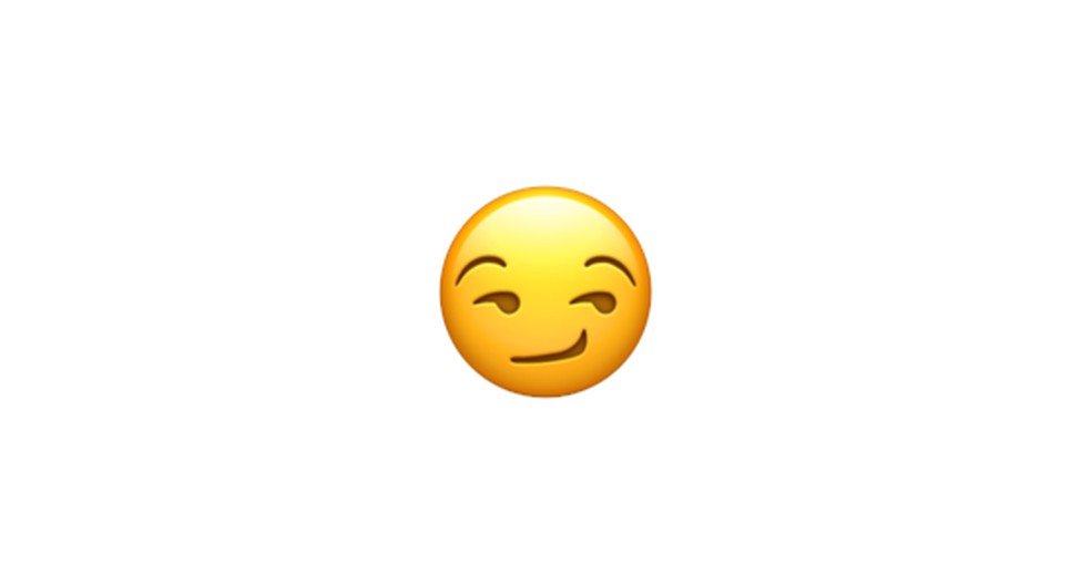 Emoji de sorriso de canto de boca  Foto: Reproduo/Emojipedia