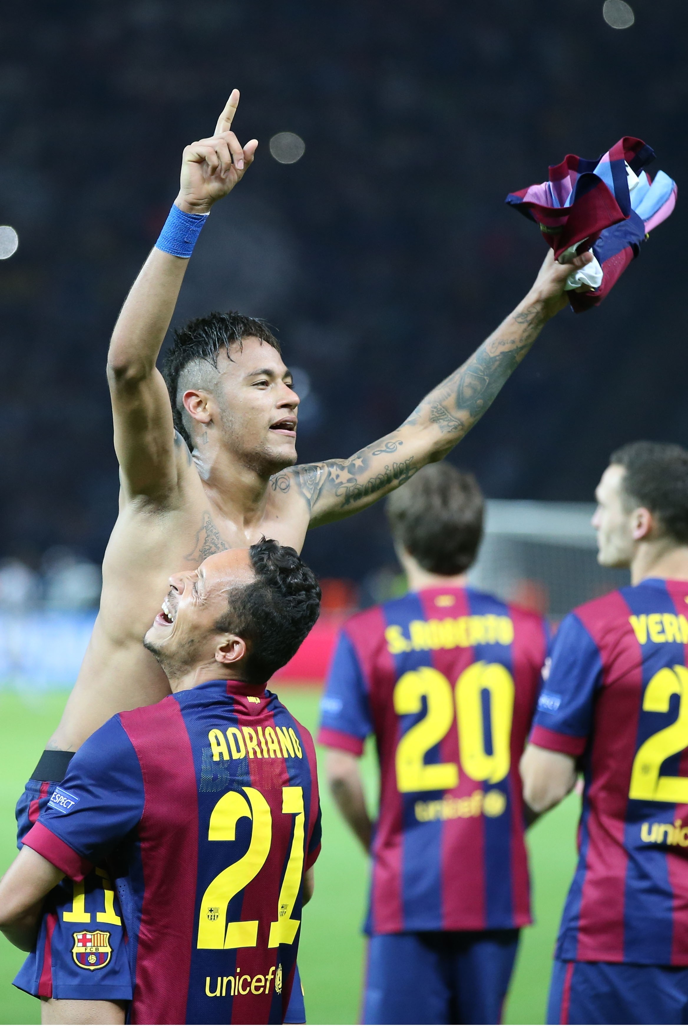 Barcelona se sagrou campeão da Champions League pela quinta vez com gol de Neymar no fim da partida (Foto: Getty Images)